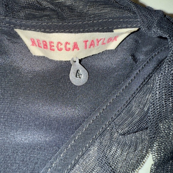 Rebecca Taylor Silk and Sequined Mini Dress Size 4 - Picture 7 of 7